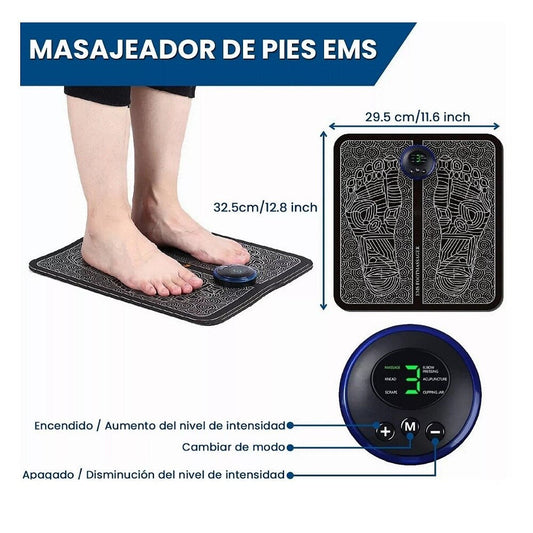 Masajeador de Pies con Estimulación Muscular Eléctrica