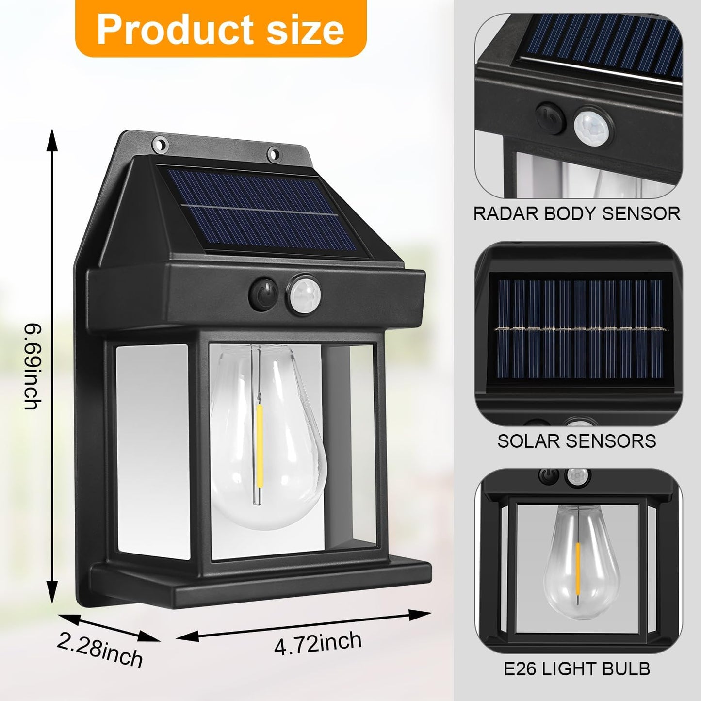 Luz Solar Exterior Guardián Segura