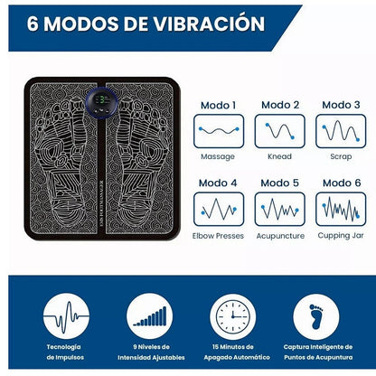 Masajeador de Pies con Estimulación Muscular Eléctrica